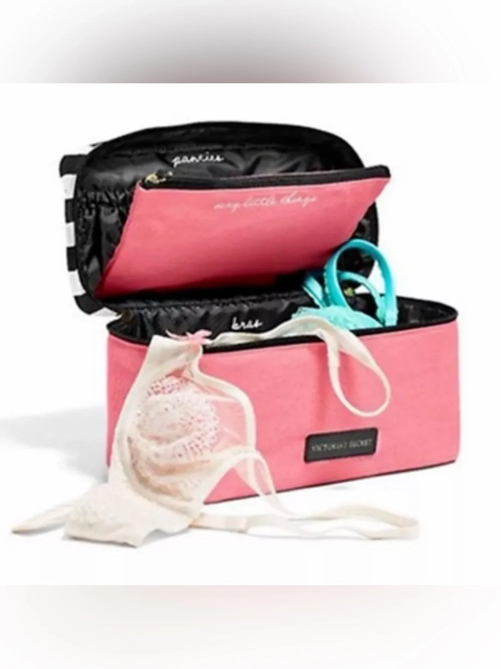 Victoria's Secret Sexy Little Things Striped‎ Canvas Organizer Bag - Picture 7 of 15
